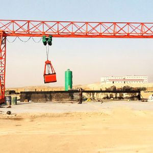 MHZ型電動葫蘆抓斗單梁門式起重機(jī)